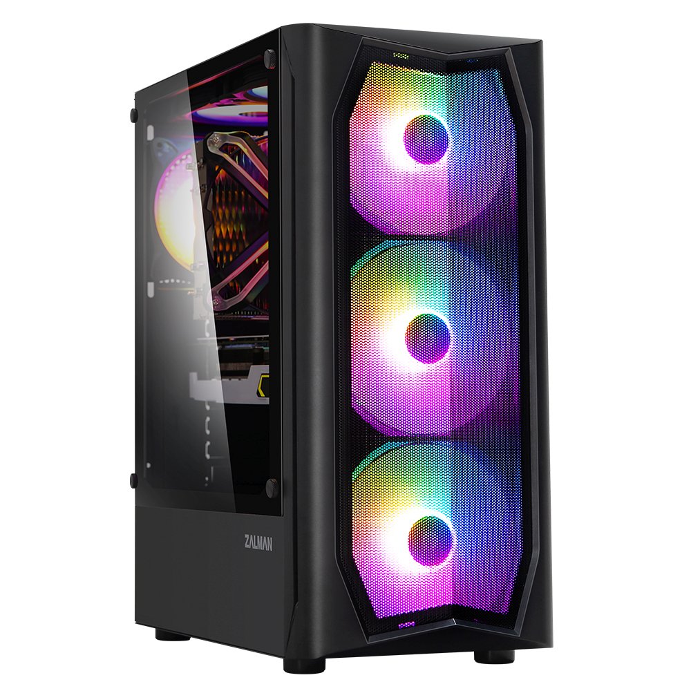 Zalman кутия за компютър Case ATX N4 RGB, Tempered Glass - ZM-N4